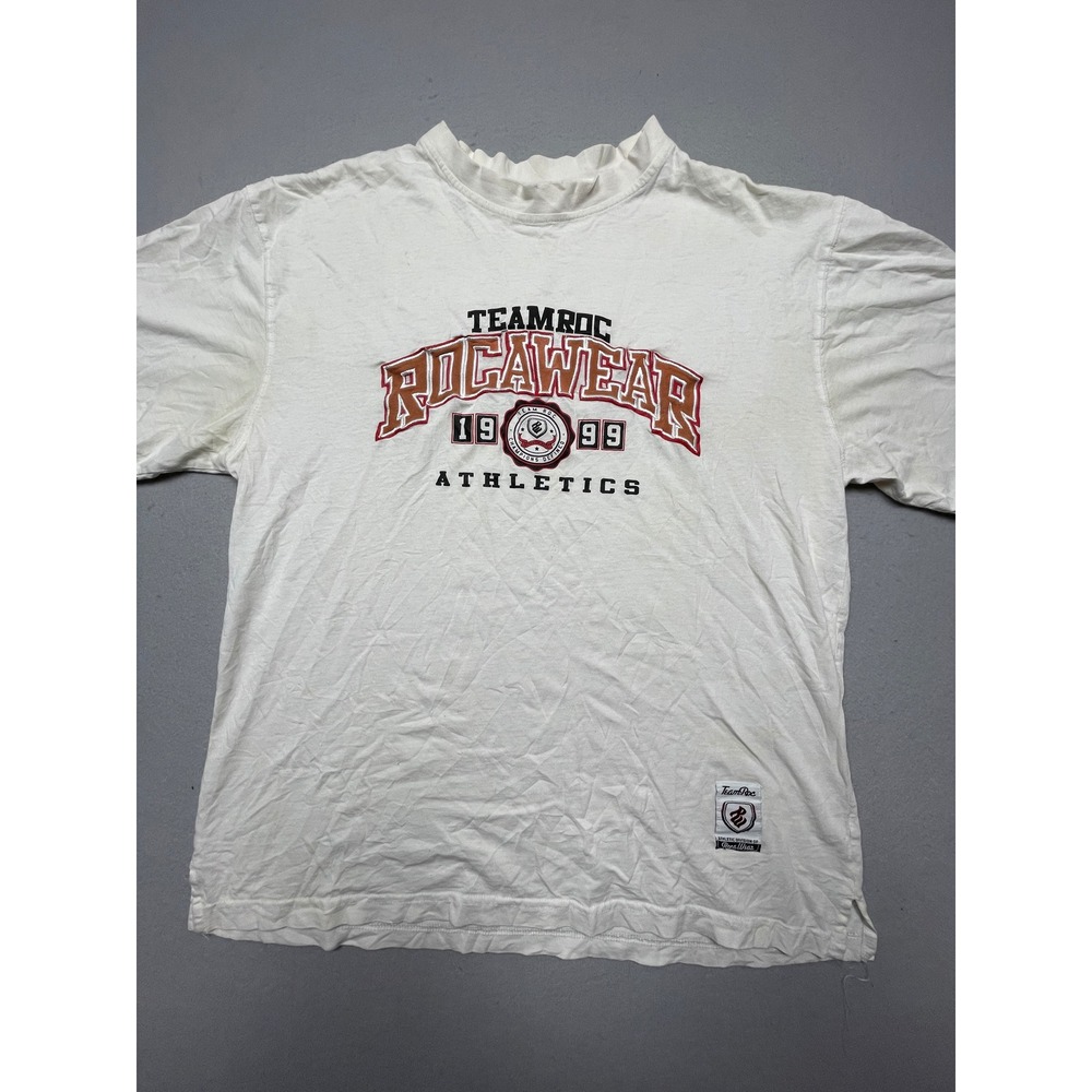 Rocawear T-Shirt Cotton White Graphic XL Mens